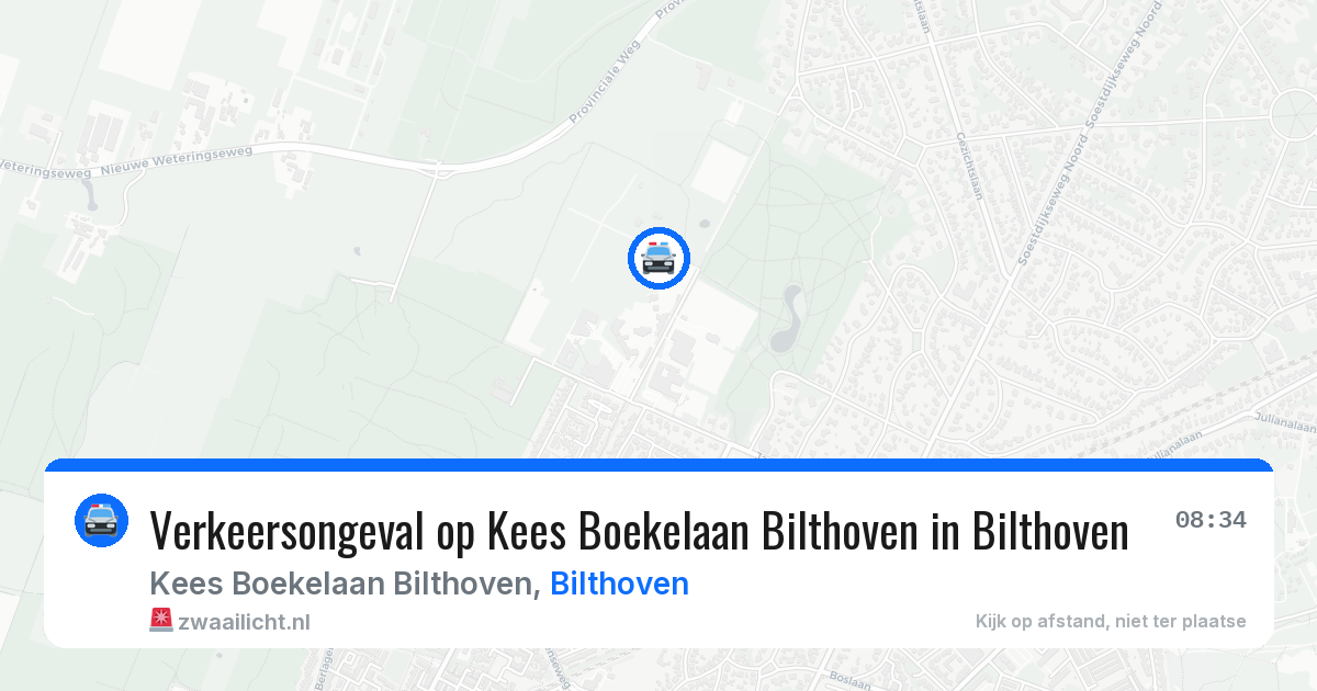 Verkeersongeval op Kees Boekelaan Bilthoven in Bilthoven — 27 mei 2026