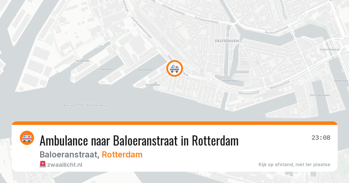 Ambulance naar Baloeranstraat in Rotterdam — 4 mei 2026
