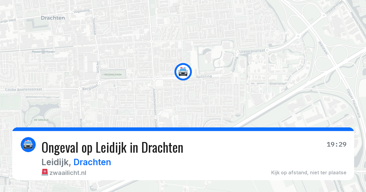 Ongeval op Leidijk in Drachten — 22 jan 2026