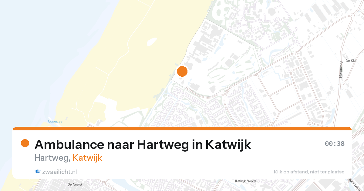 Ambulance naar Hartweg in Katwijk — 8 mei 2026