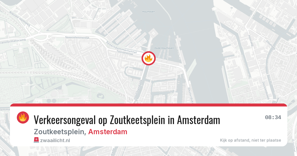 Verkeersongeval op Zoutkeetsplein in Amsterdam — 21 mei 2026