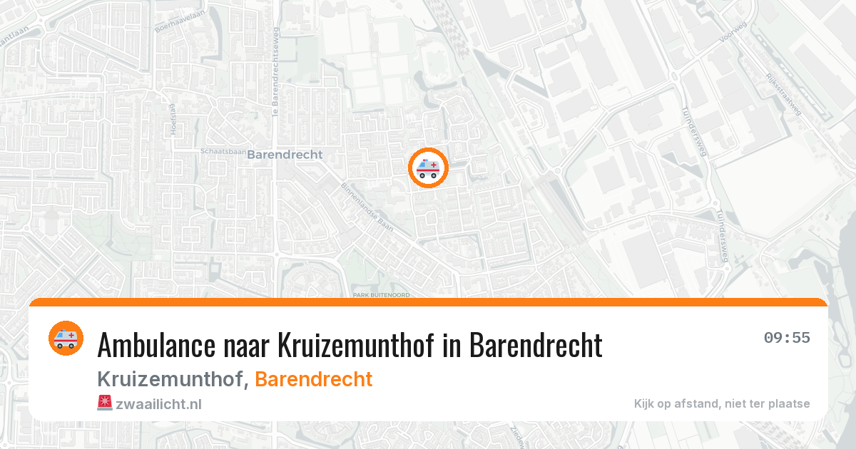 Ambulance naar Kruizemunthof in Barendrecht — 29 mei 2026