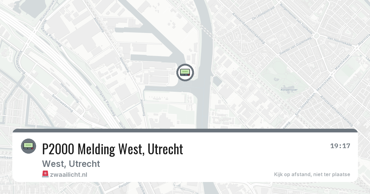 P2000 Melding West, Utrecht — 7 mrt 2026