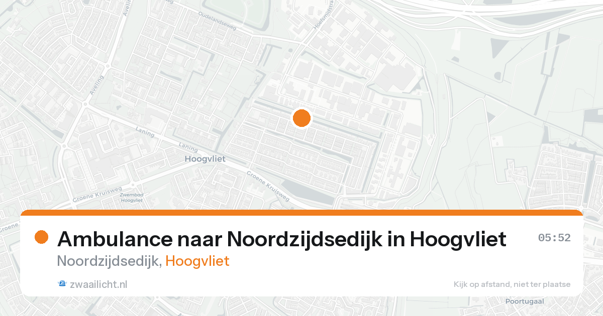 Ambulance naar Noordzijdsedijk in Hoogvliet — 31 jan 2026