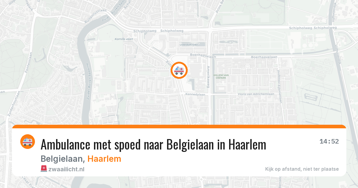 Ambulance met spoed naar Belgielaan in Haarlem — 18 jan 2026