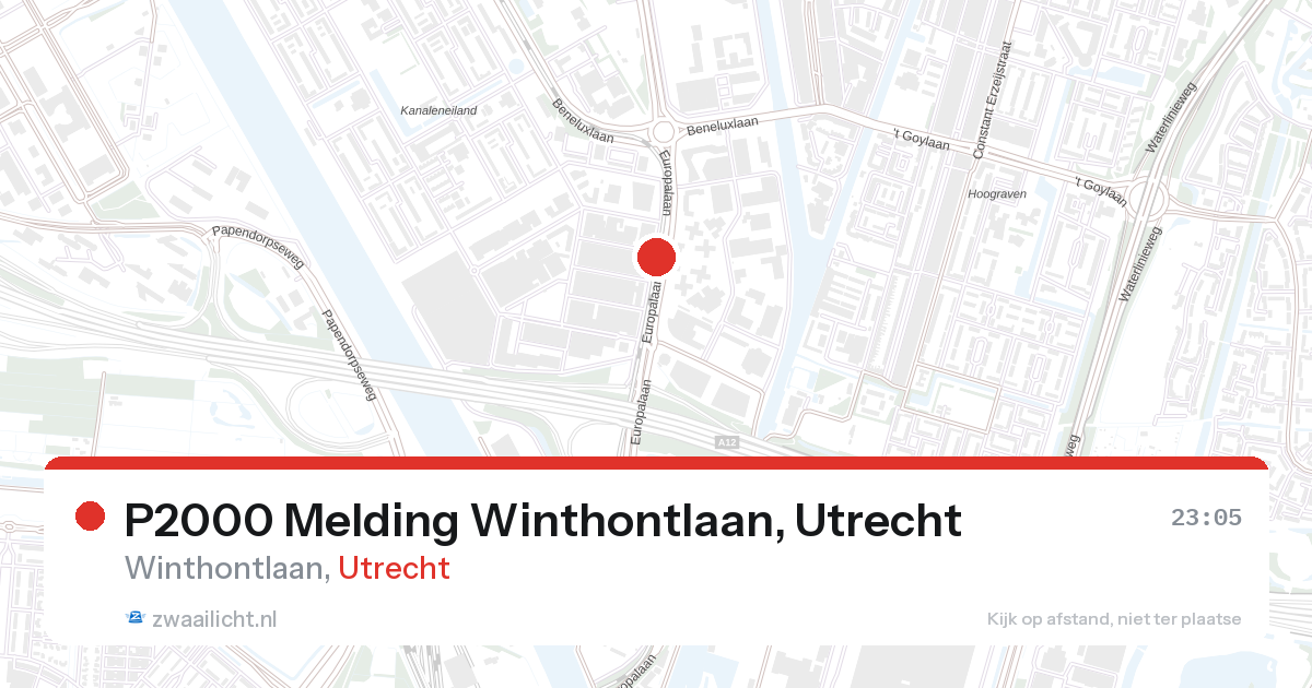 P2000 Melding Winthontlaan, Utrecht — 31 jan 2026