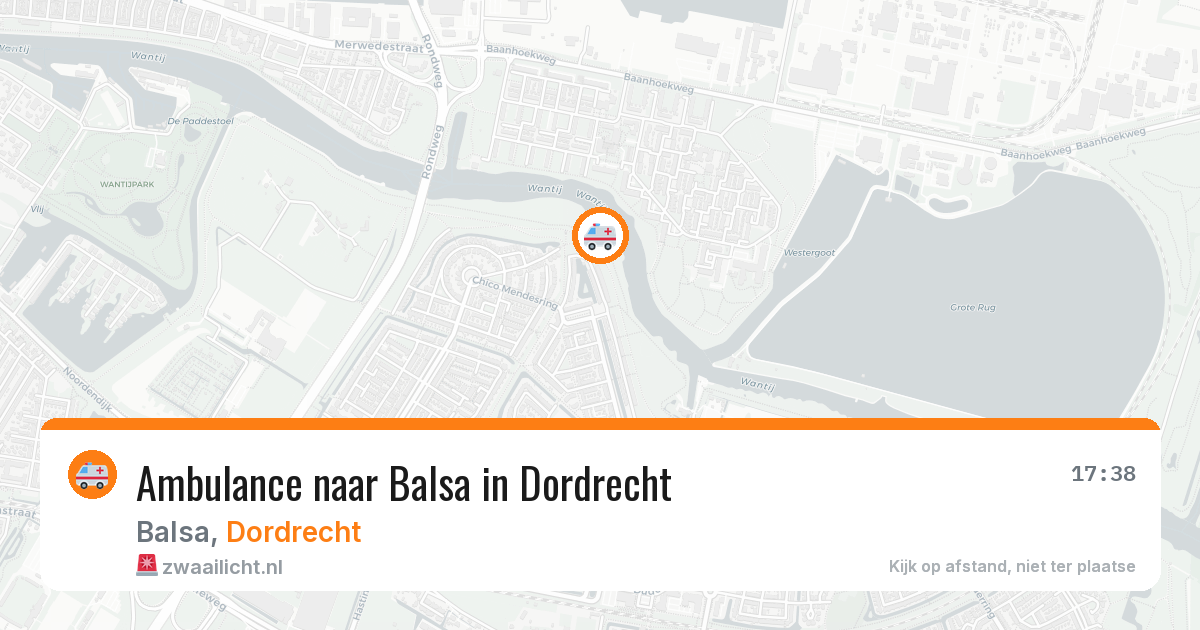 Ambulance naar Balsa in Dordrecht — 26 jun 2026