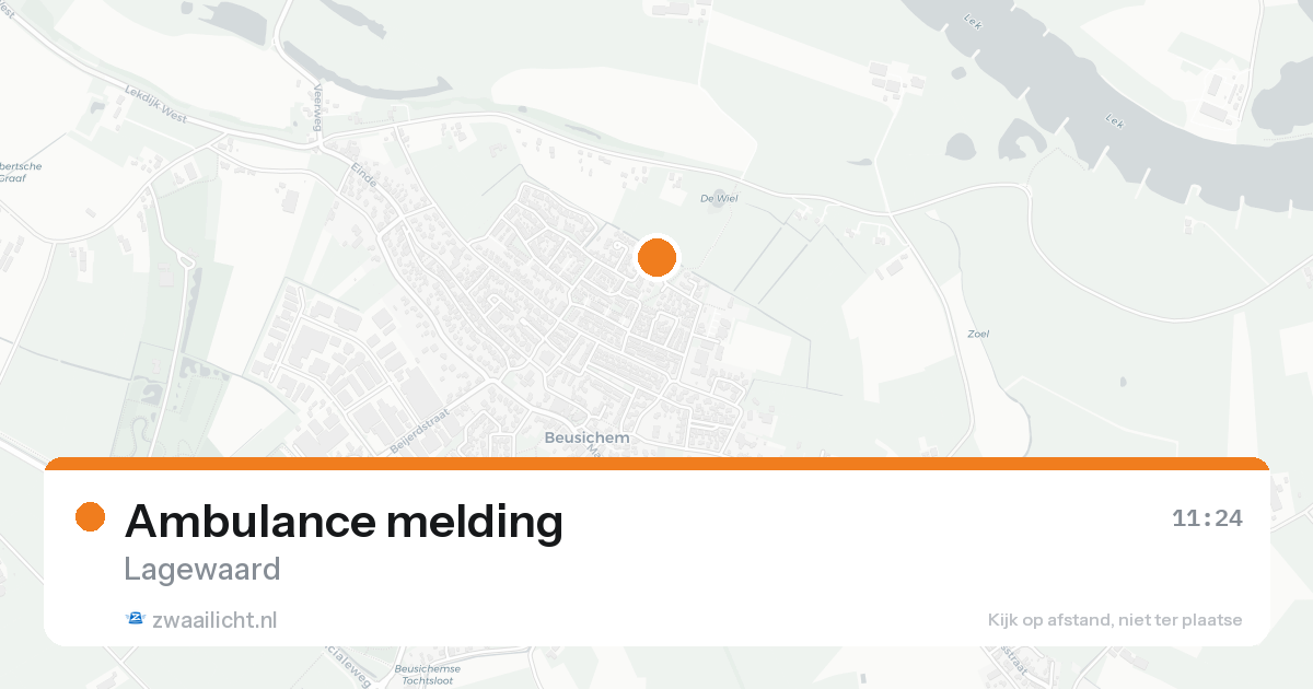 Ambulance melding — 31 jan 2026