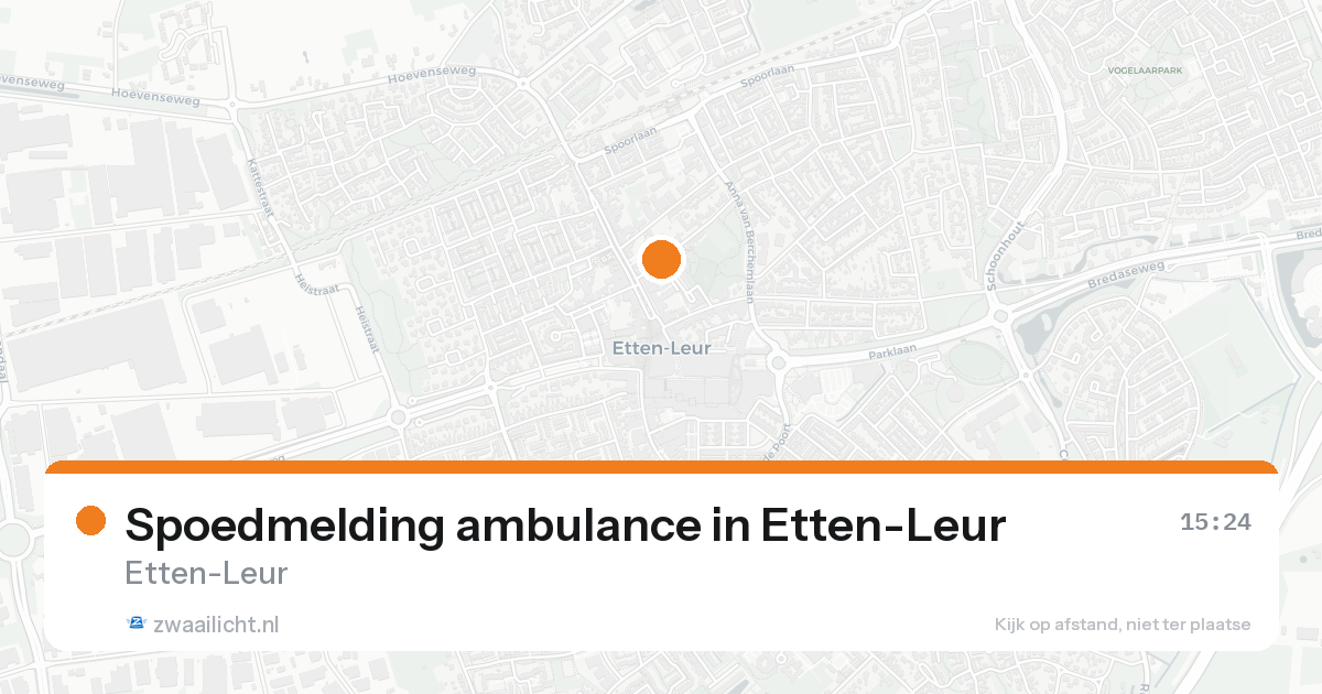 Spoedmelding ambulance in Etten-Leur — 7 feb 2026