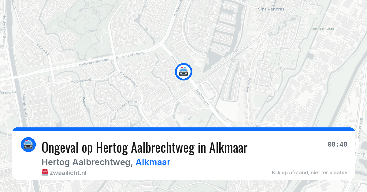 Ongeval op Hertog Aalbrechtweg in Alkmaar — 12 jun 2026