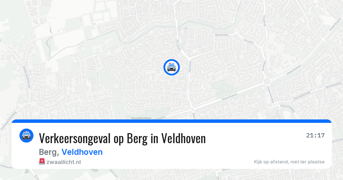 Verkeersongeval op Berg in Veldhoven — 11 apr 2026