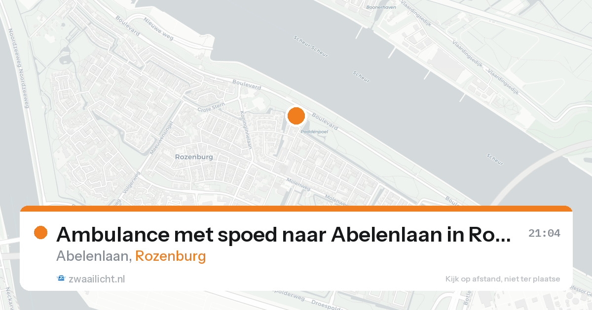 Ambulance met spoed naar Abelenlaan in Rozenburg — 31 jan 2026