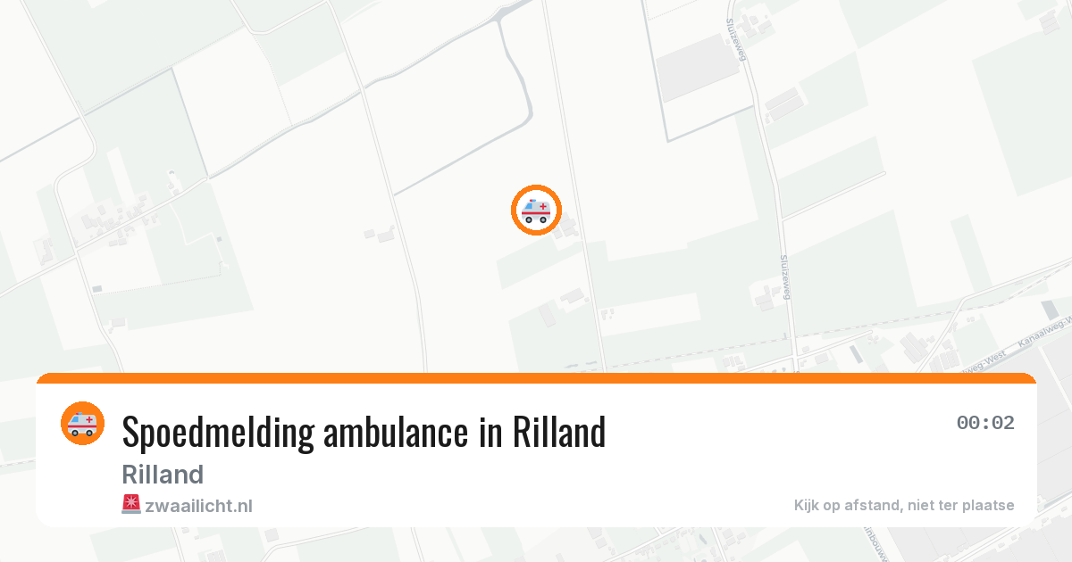 Spoedmelding ambulance in Rilland — 8 jun 2026