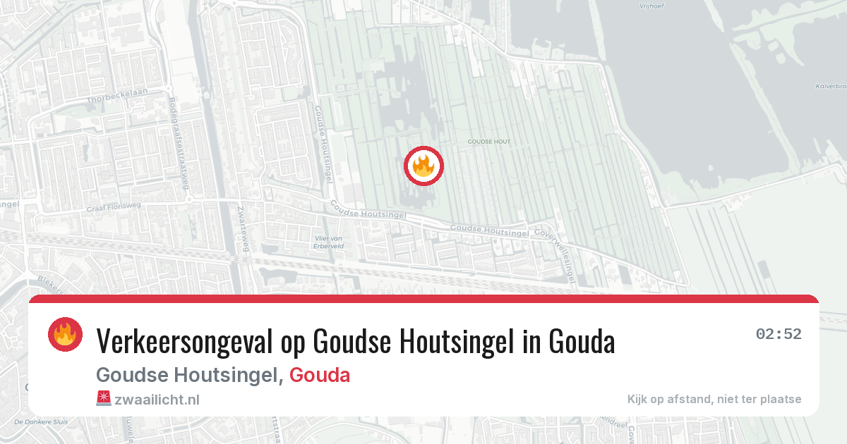 Verkeersongeval op Goudse Houtsingel in Gouda — 15 feb 2026