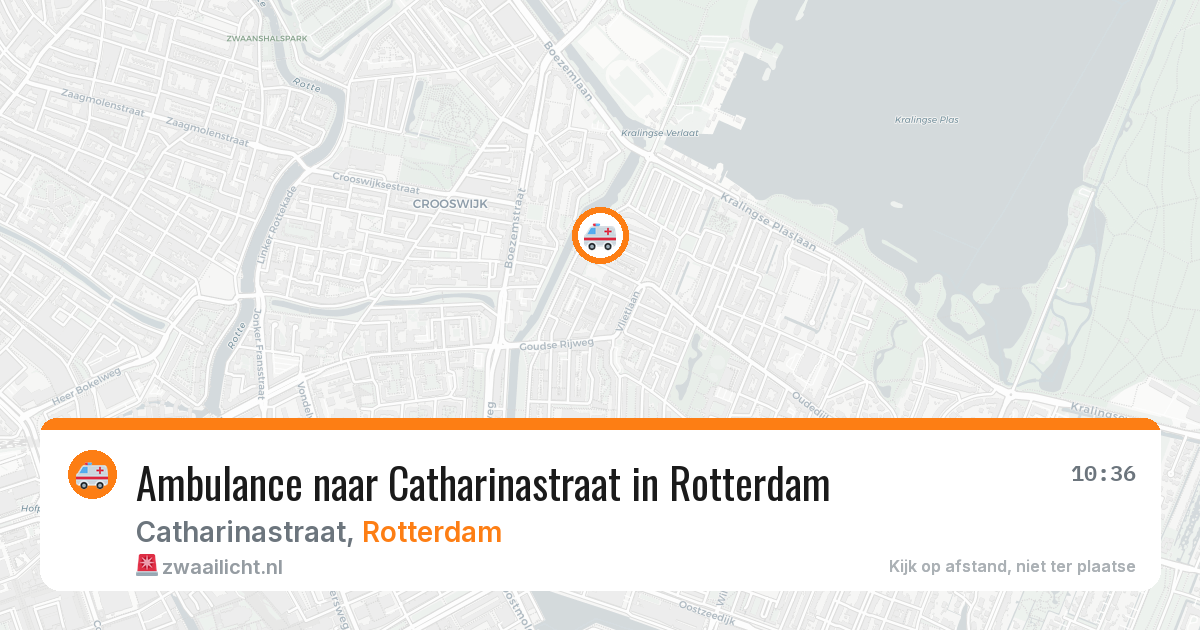 Ambulance naar Catharinastraat in Rotterdam — 3 aug 2026