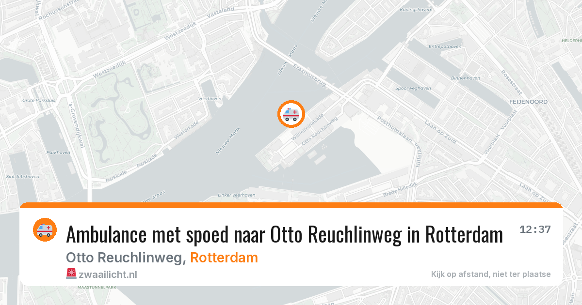Ambulance met spoed naar Otto Reuchlinweg in Rotterdam — 30 jun 2026