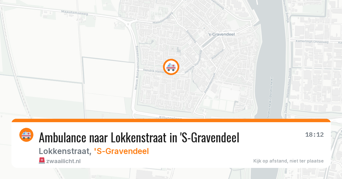 Ambulance naar Lokkenstraat in 'S-Gravendeel — 10 jul 2026