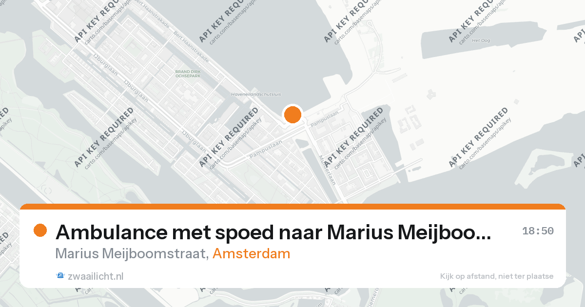 Ambulance met spoed naar Marius Meijboomstraat in Amsterdam — 26 aug 2026