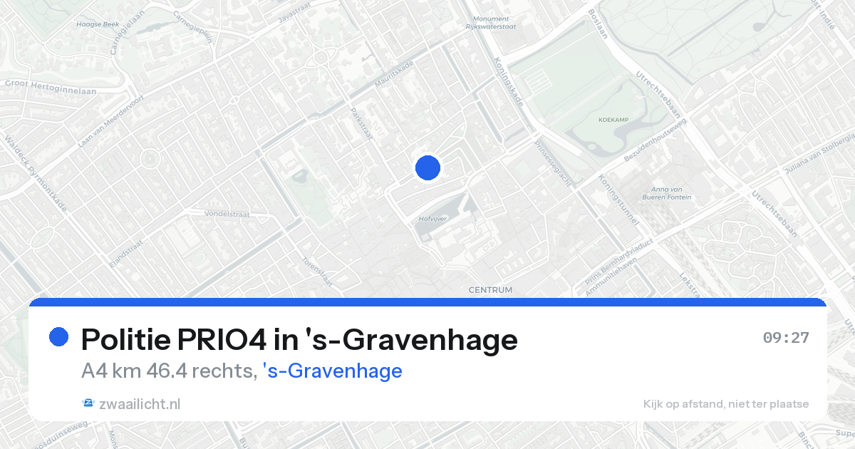 Politie PRIO4 in 's-Gravenhage — 9 mei 2026 | 🚨 Zwaailicht.nl