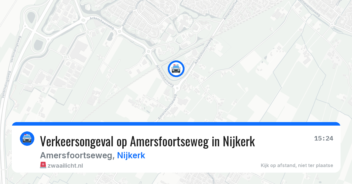 Verkeersongeval op Amersfoortseweg in Nijkerk — 8 jun 2026