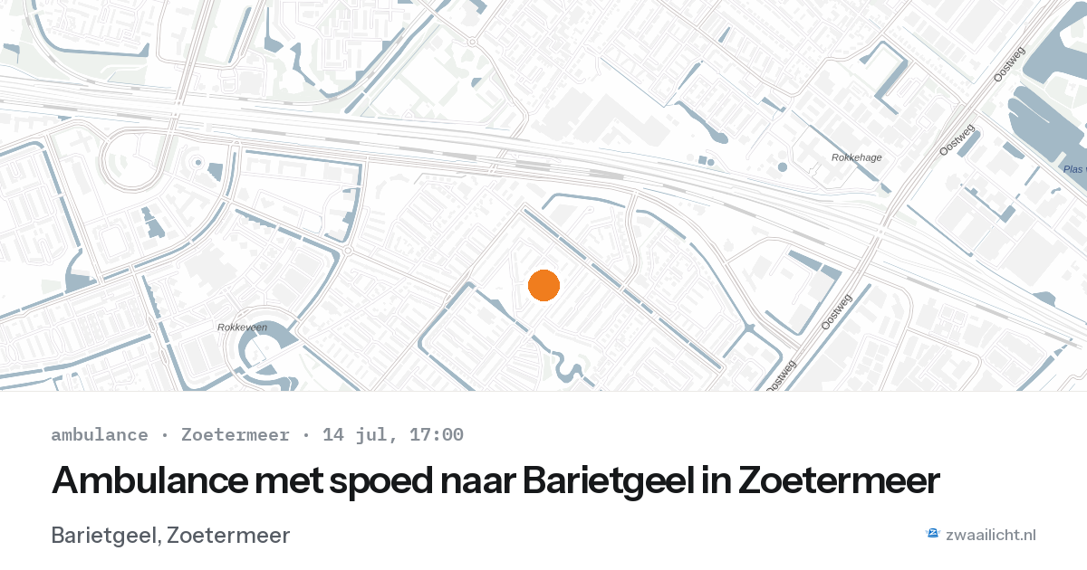 Ambulance met spoed naar Barietgeel in Zoetermeer — 6 feb 2026