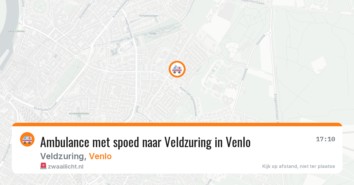 Ambulance met spoed naar Veldzuring in Venlo — 30 mei 2026