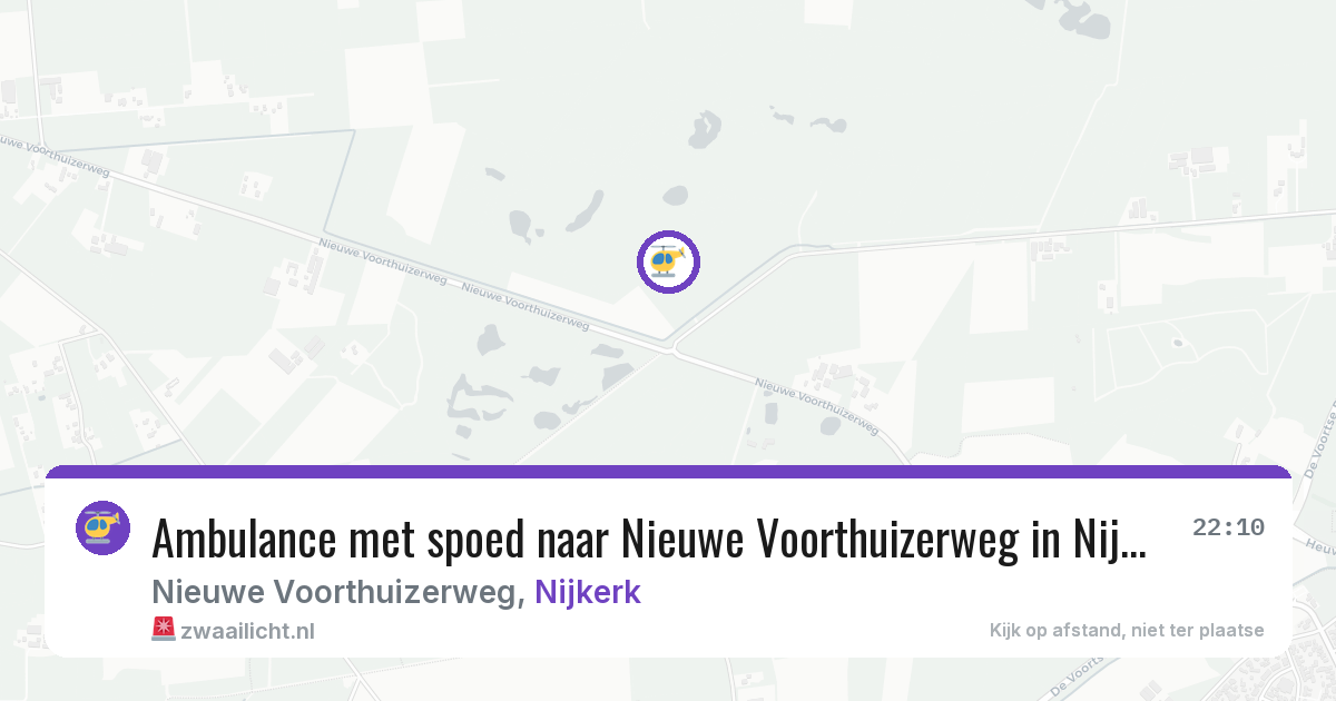 Ambulance met spoed naar Nieuwe Voorthuizerweg in Nijkerk — 3 jul 2026