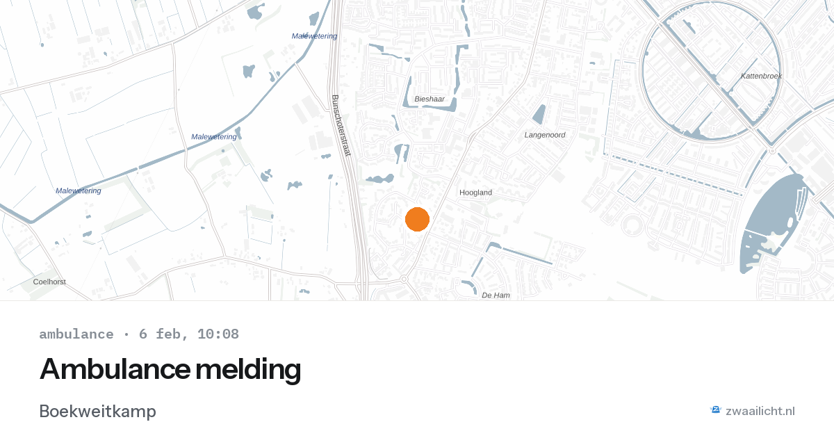 Ambulance melding — 6 feb 2026