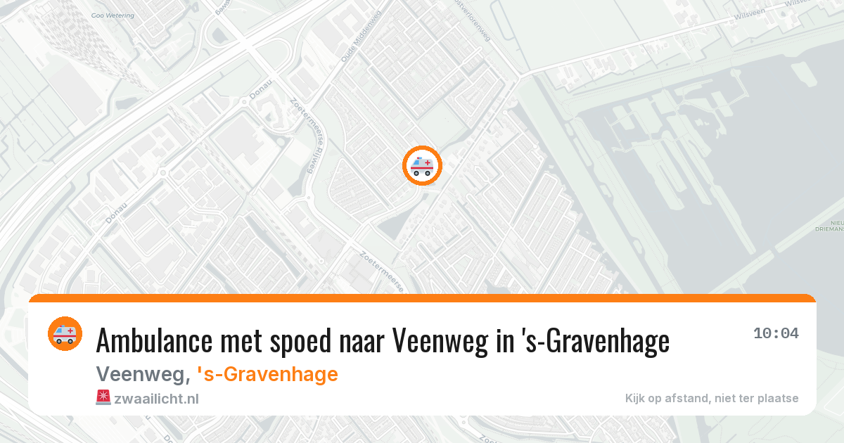 Ambulance met spoed naar Veenweg in 's-Gravenhage — 21 jul 2026