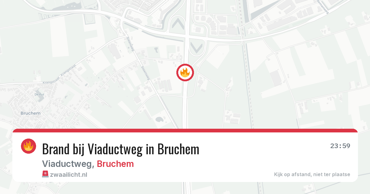 Brand bij Viaductweg in Bruchem — 18 jan 2026