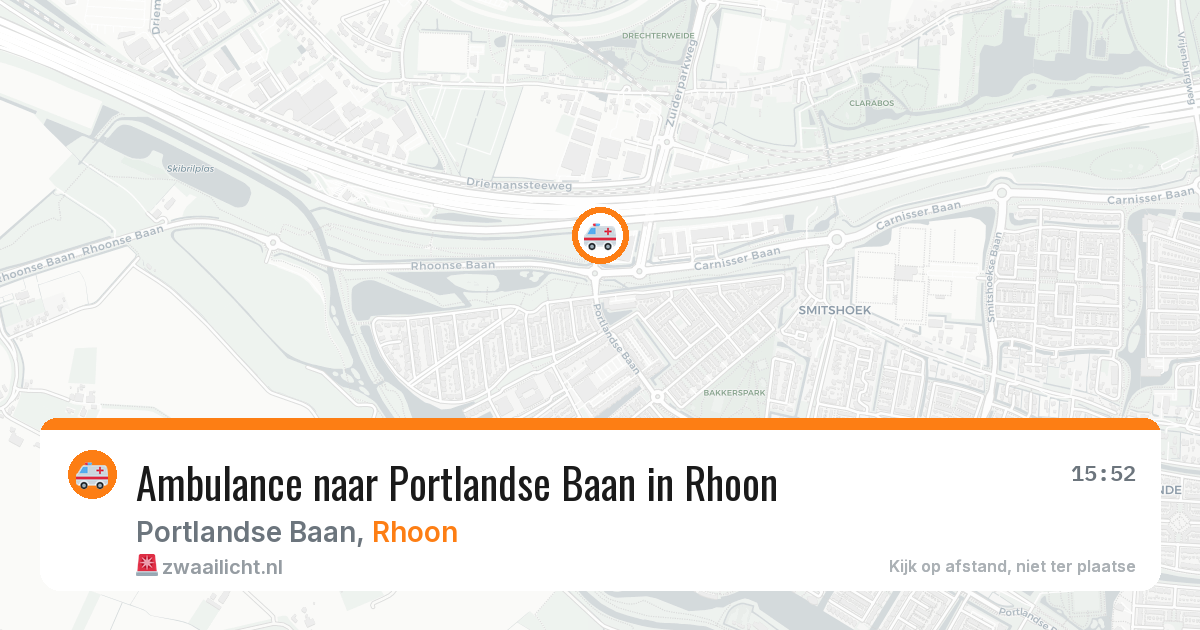 Ambulance naar Portlandse Baan in Rhoon — 26 mei 2026