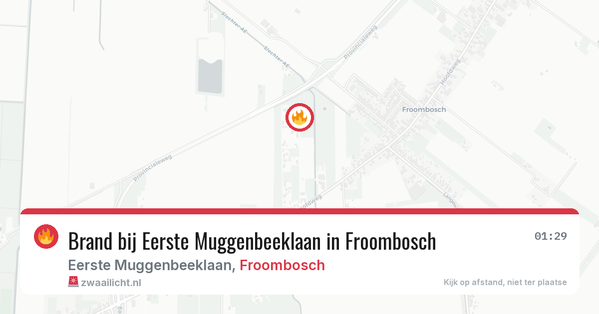 Brand bij Eerste Muggenbeeklaan in Froombosch — 29 jun 2026