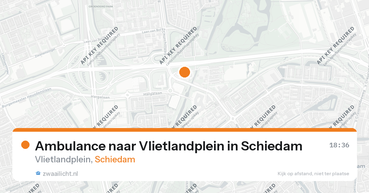 Ambulance naar Vlietlandplein in Schiedam — 26 aug 2026