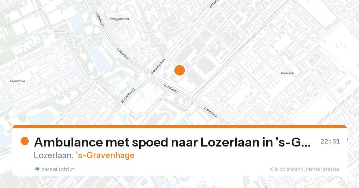 Ambulance met spoed naar Lozerlaan in 's-Gravenhage — 26 aug 2026