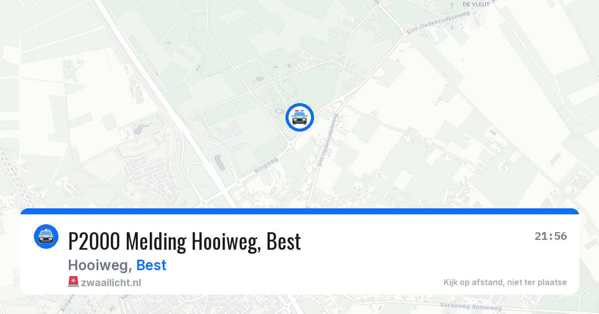 P2000 Melding Hooiweg, Best — 27 jul 2026