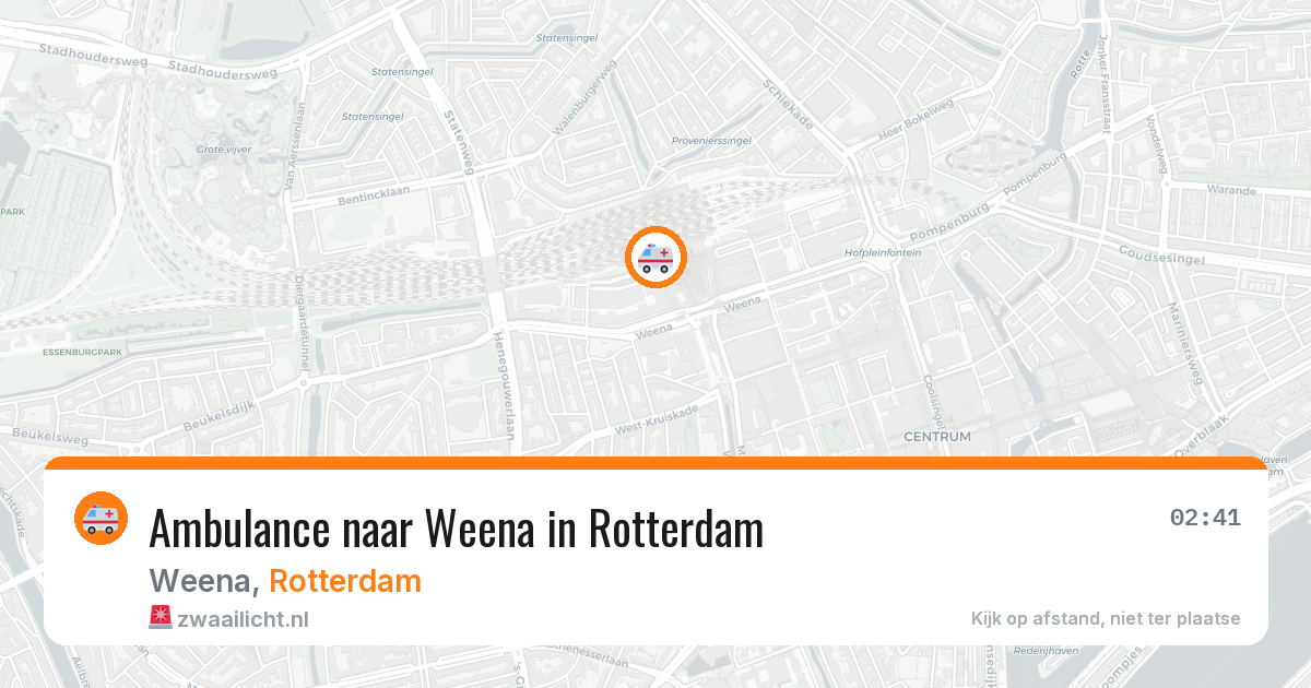 Ambulance naar Weena in Rotterdam — 30 mrt 2026