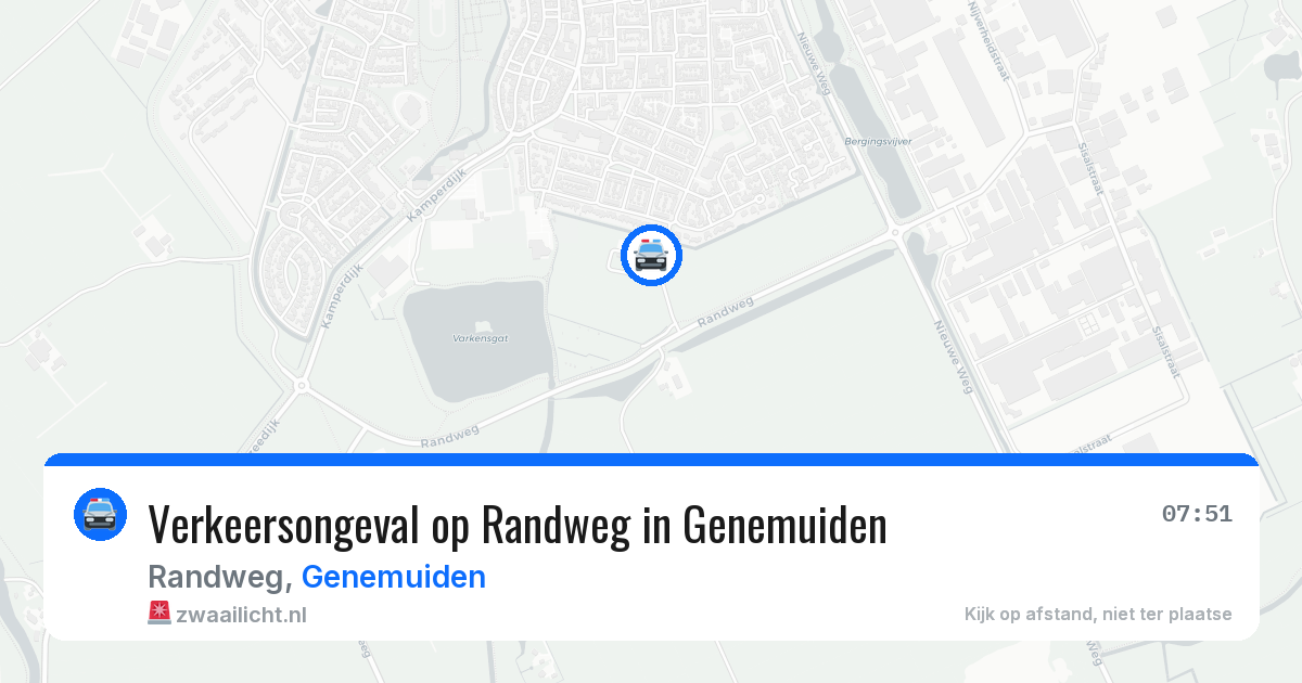 Verkeersongeval op Randweg in Genemuiden — 28 jul 2026
