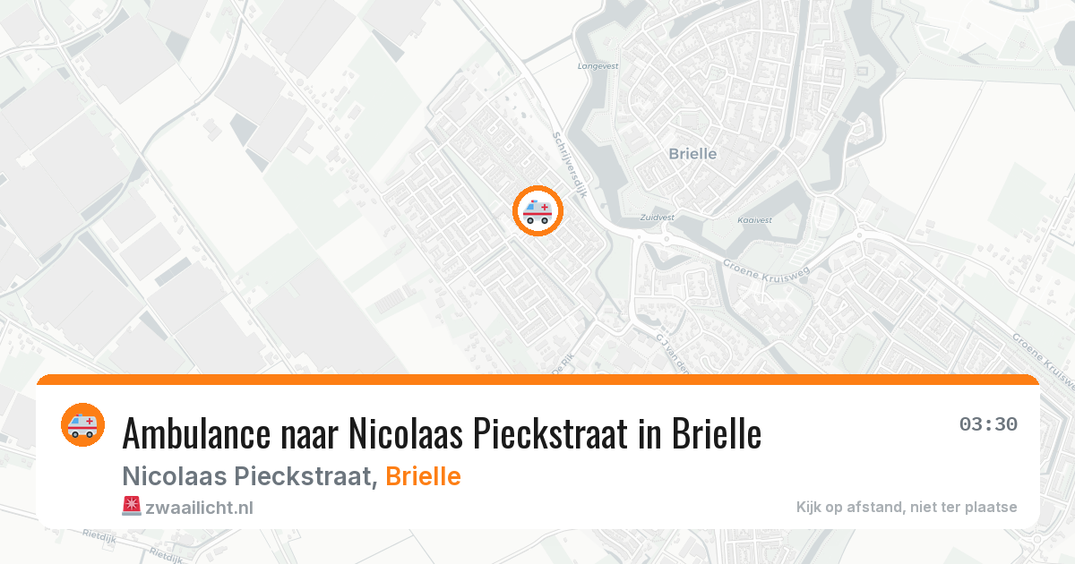Ambulance naar Nicolaas Pieckstraat in Brielle — 9 feb 2026