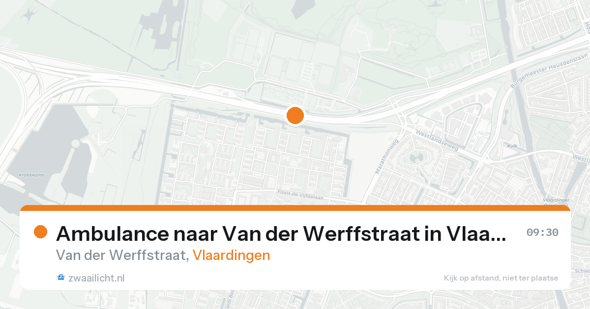 Ambulance naar Van der Werffstraat in Vlaardingen — 8 feb 2026