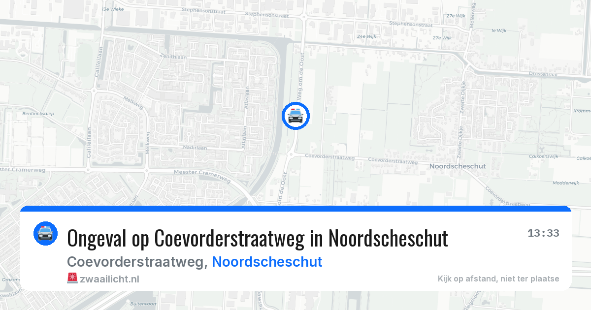 Ongeval op Coevorderstraatweg in Noordscheschut — 23 jan 2026