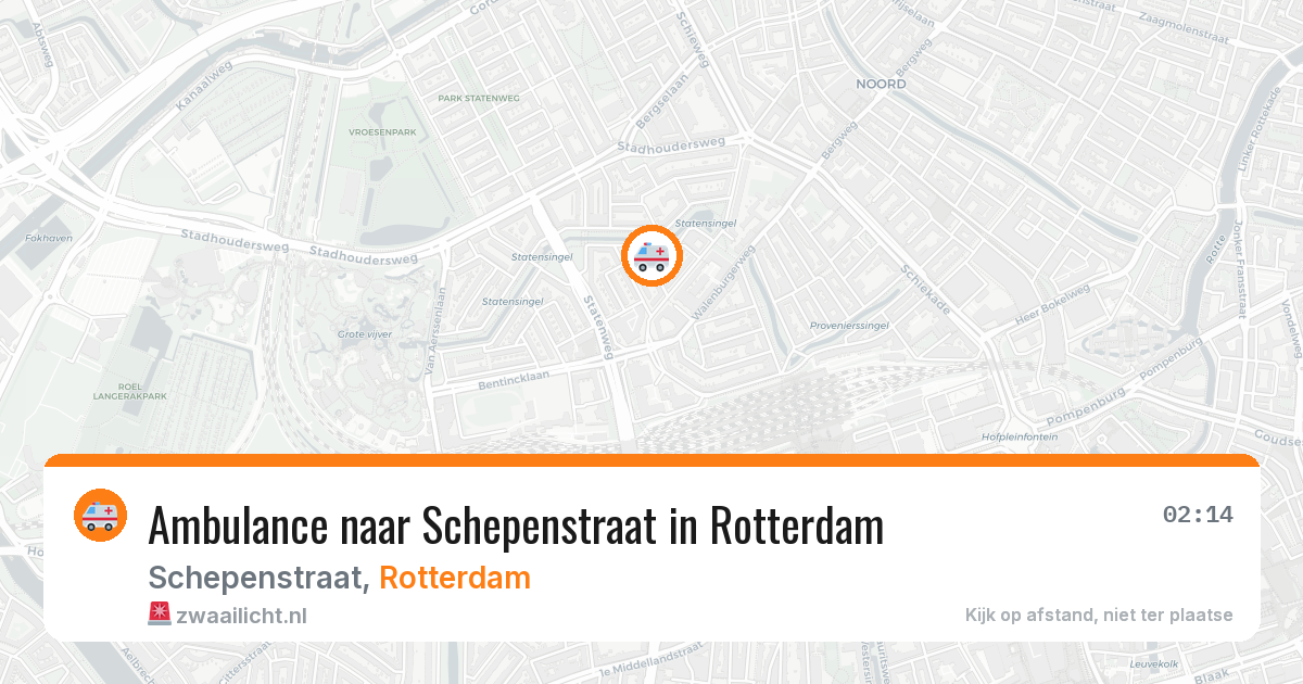 Ambulance naar Schepenstraat in Rotterdam — 1 jul 2026