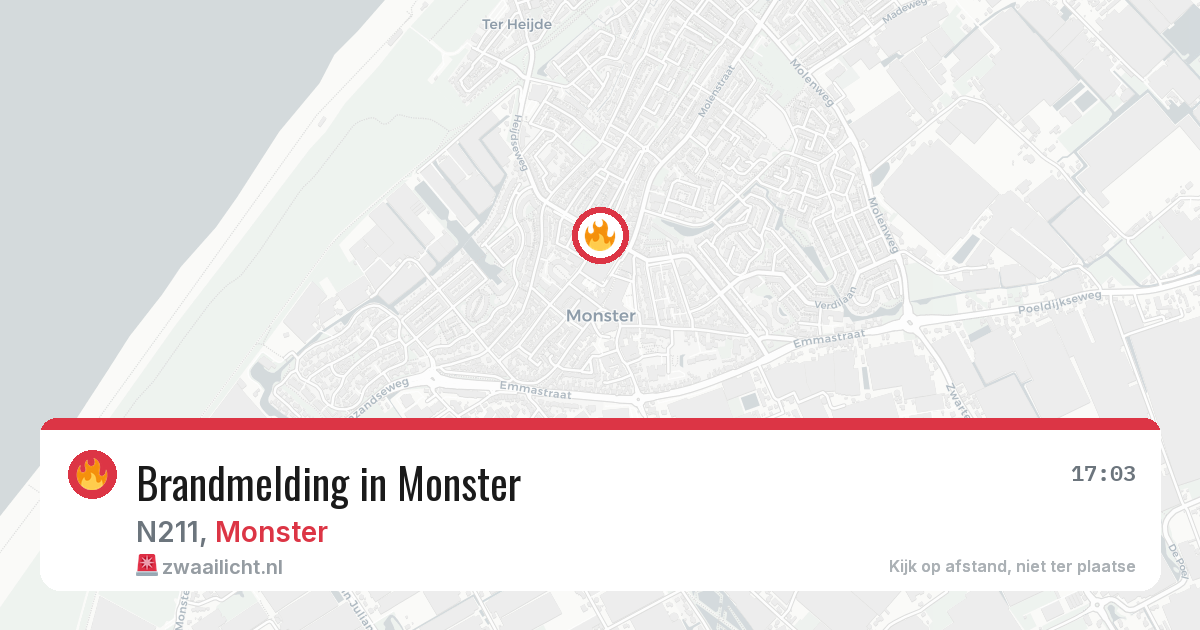 Brandmelding in Monster — 29 mei 2026