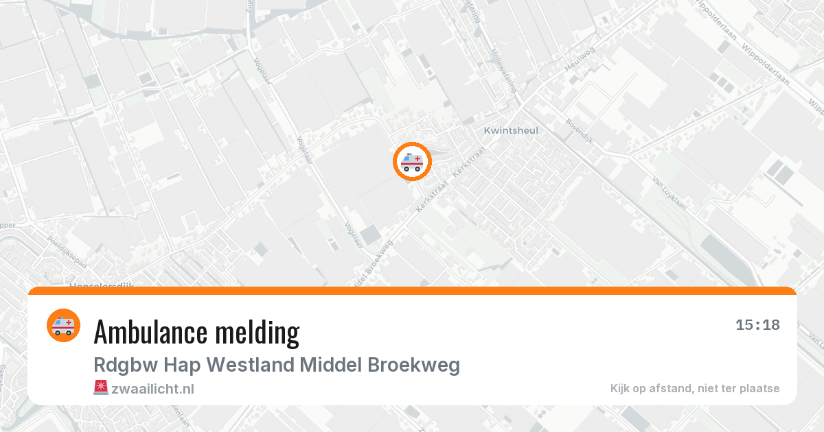 Ambulance melding — 8 feb 2026