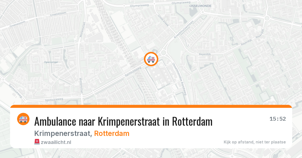 Ambulance naar Krimpenerstraat in Rotterdam — 4 jun 2026
