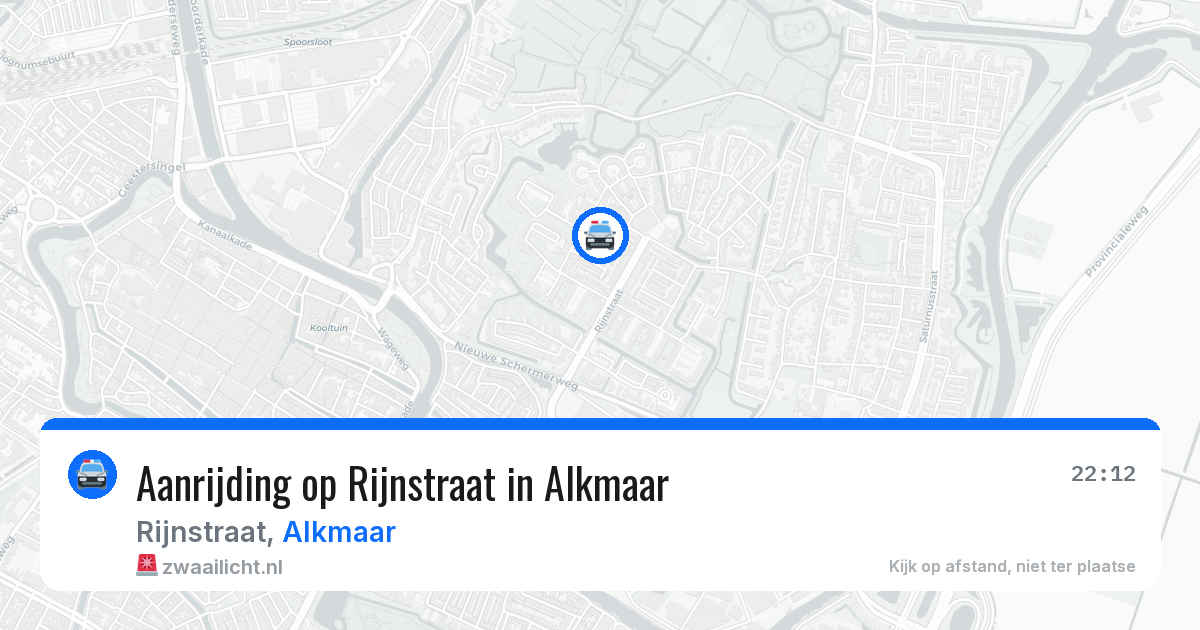 Aanrijding op Rijnstraat in Alkmaar — 29 apr 2026
