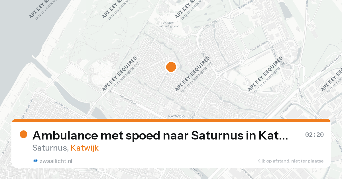 Ambulance met spoed naar Saturnus in Katwijk — 21 jul 2026