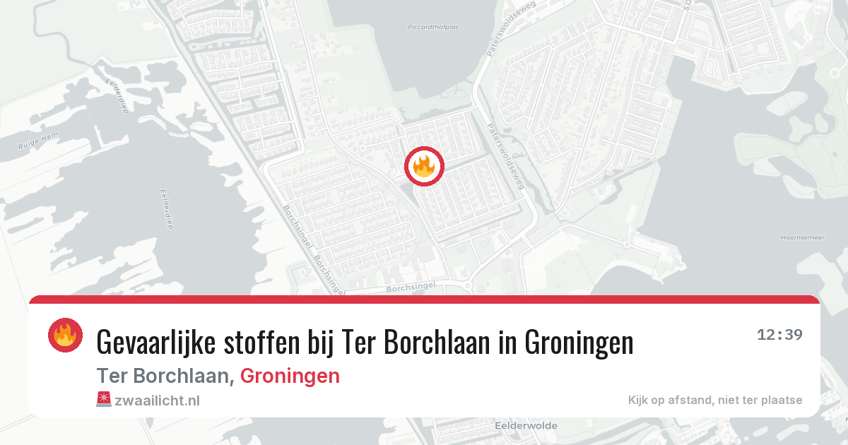 Gevaarlijke stoffen bij Ter Borchlaan in Groningen — 12 jun 2026