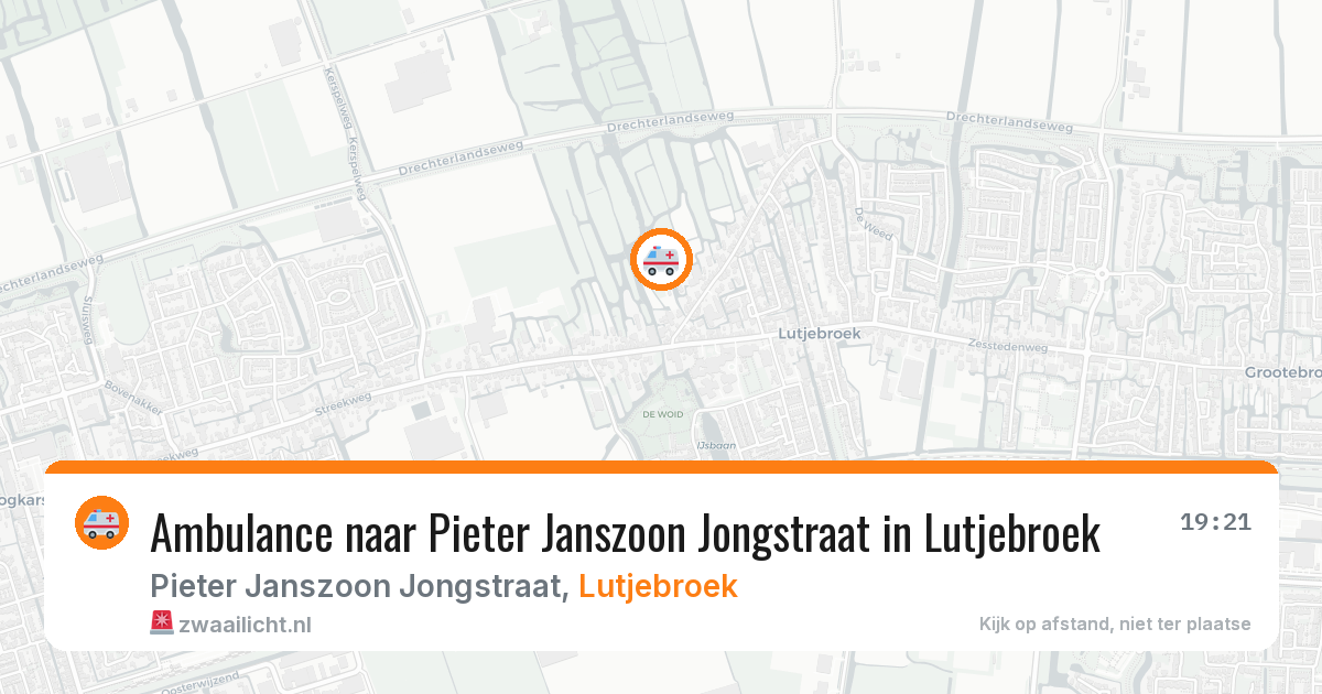 Ambulance naar Pieter Janszoon Jongstraat in Lutjebroek — 26 jun 2026