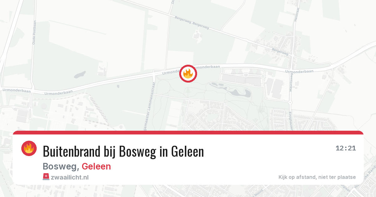 Buitenbrand bij Bosweg in Geleen — 2 aug 2026