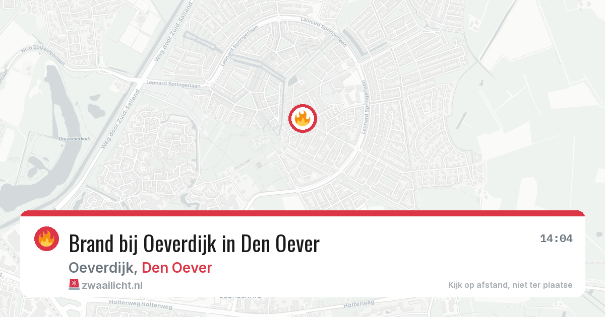 Brand bij Oeverdijk in Den Oever — 29 jan 2026